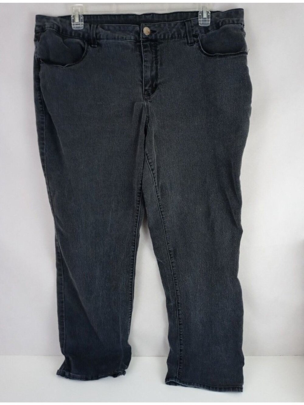 Faded Glory Women's Black Bootcut Stretch Jeans Plus Size 24W